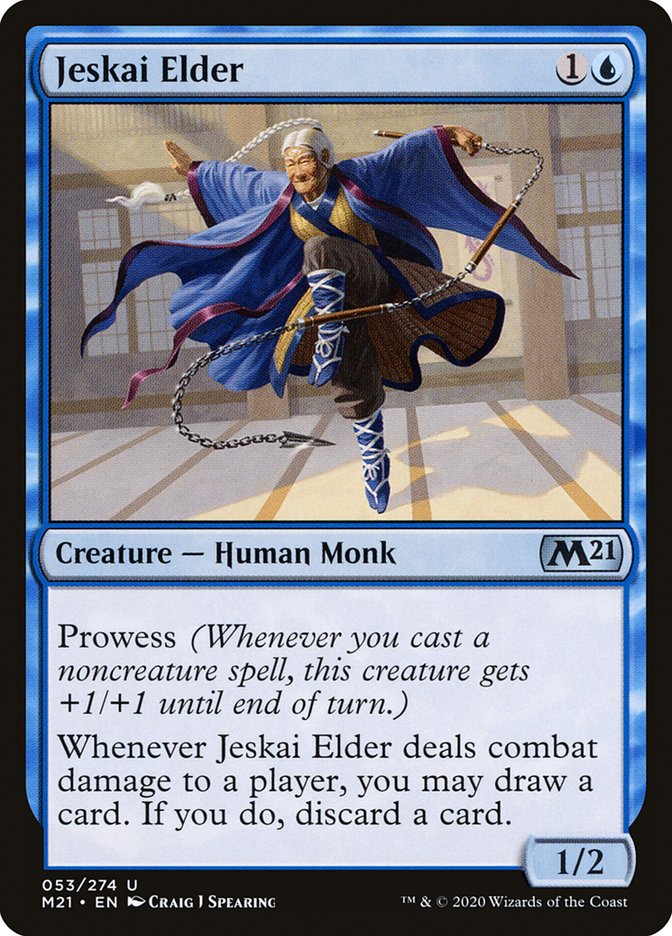 {C} Jeskai Elder [Core Set 2021][M21 053]