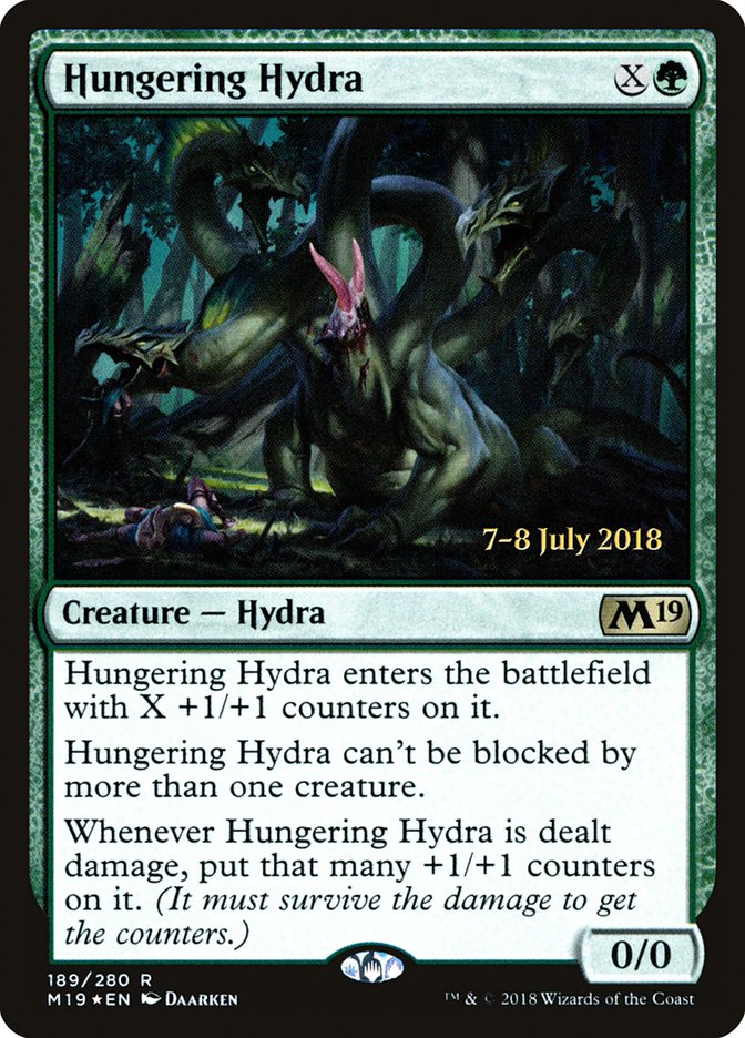 {R} Hungering Hydra [Core Set 2019 Prerelease Promos][PR M19 189]