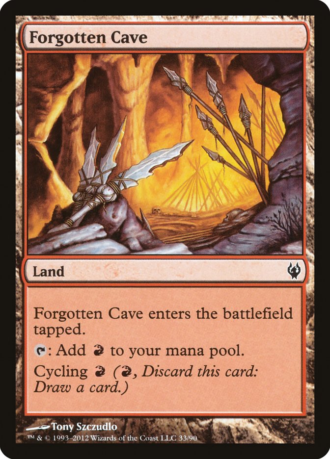{C} Forgotten Cave [Duel Decks: Izzet vs. Golgari][DDJ 033]