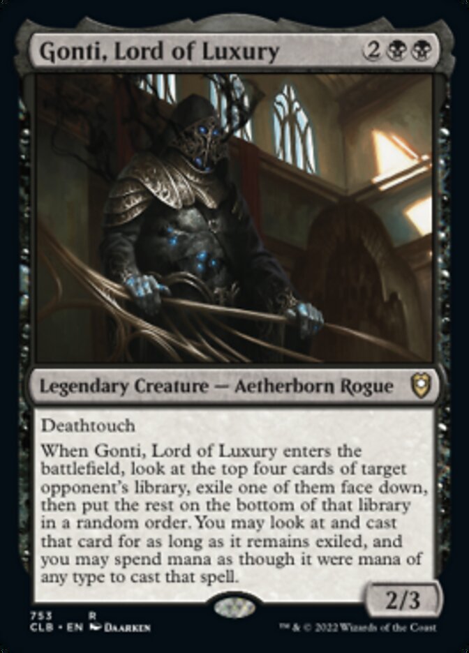 {R} Gonti, Lord of Luxury [Commander Legends: Battle for Baldur's Gate][CLB 753]
