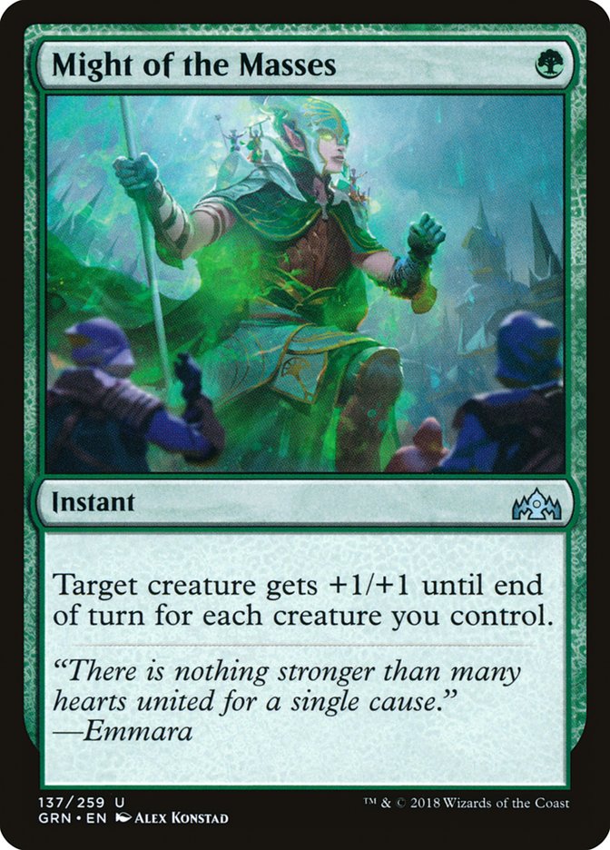 {C} Might of the Masses [Guilds of Ravnica][GRN 137]