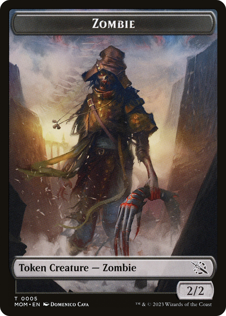 {T} Elemental (02) // Zombie Double-Sided Token [March of the Machine Tokens][TMOM 2//5]