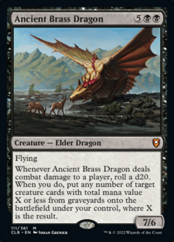 {R} Ancient Brass Dragon [Commander Legends: Battle for Baldur's Gate][CLB 111]