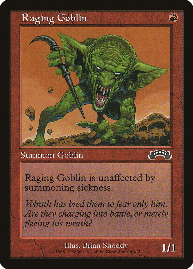 {C} Raging Goblin [Exodus][EXO 096]