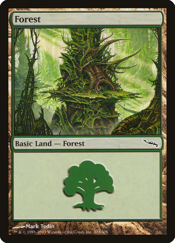 {B}[MRD 303] Forest (303) [Mirrodin]