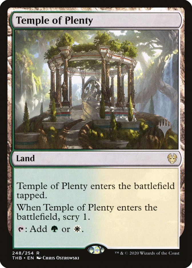 {R} Temple of Plenty (Promo Pack) [Theros Beyond Death Promos][PP THB 248]