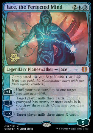 {@R} Jace, the Perfected Mind [Phyrexia: All Will Be One Prerelease Promos][PR ONE 057]