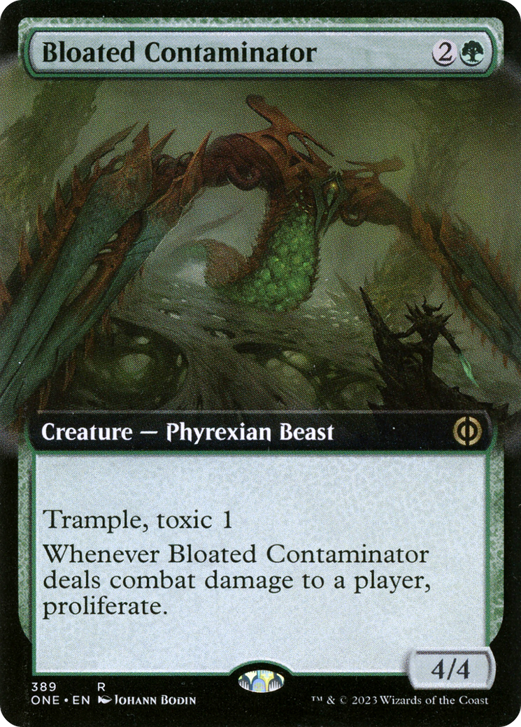 {@R} Bloated Contaminator (Extended Art) [Phyrexia: All Will Be One][ONE 389]